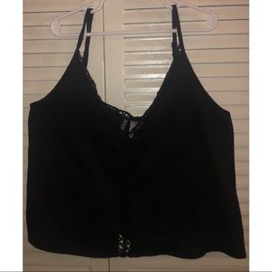 H&M black tank crop top